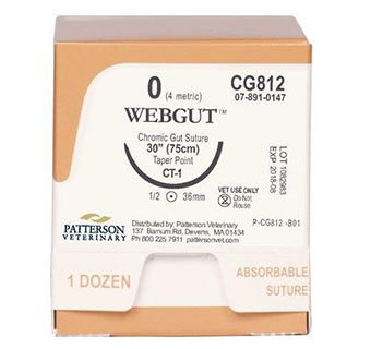 PIVETAL® WEBGUT™ SUTURES CG812 30 IN (CT-1) 12/BOX