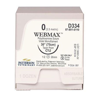 PIVETAL® WEBMAX™ SUTURES D334 30 IN (CT-2) 12/BOX