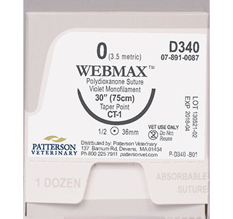 PIVETAL® WEBMAX™ SUTURES D340 30 IN (CT-1) 12/BOX