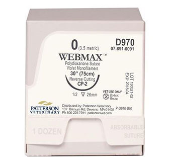 PIVETAL® WEBMAX™ SUTURES D970 30 IN (CP-2) 12/BOX