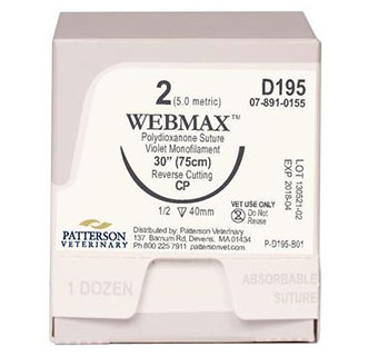 PIVETAL® WEBMAX™ SUTURES D195 30 IN (CP) 12/BOX
