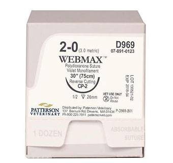 PIVETAL® WEBMAX™ SUTURES D969 30 IN (CP-2) 12/BOX