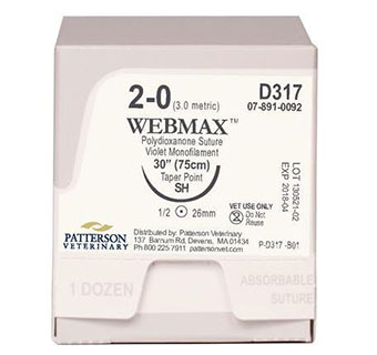 PIVETAL® WEBMAX™ SUTURES D317 30 IN (SH) 12/BOX