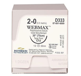 PIVETAL® WEBMAX™ SUTURES D333 30 IN (CT-2) 12/BOX
