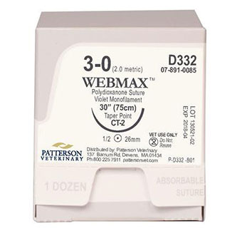 PIVETAL® WEBMAX™ SUTURES D332 30 IN (CT-2) 12/BOX