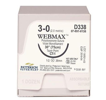 PIVETAL® WEBMAX™ SUTURES D338 30 IN (CT-1) 12/BOX