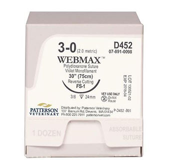 PIVETAL® WEBMAX™ SUTURES D452 30 IN (FS-1) 12/BOX