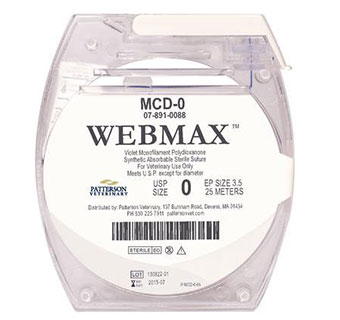 PIVETAL® WEBMAX™ SUTURES 0 - 25 M