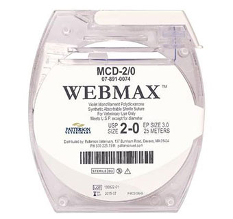 PIVETAL® WEBMAX™ SUTURES 2/0 - 25 M