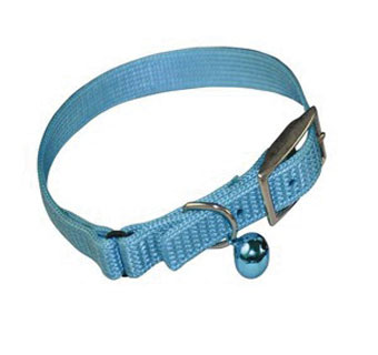 360 SINGLE LAYER CAT COLLAR NYLON 8 IN X 3/8 IN HOT PINK