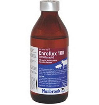 ENROFLOX® 100 (ENROFLOXACIN) INJECTION 100 MG/ML 500 ML 1/PKG (RX)