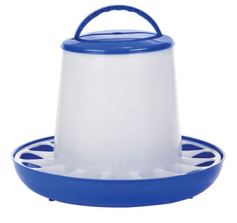 DOUBLE-TUF® POULTRY FEEDER L 15 LB BLUE PLASTIC