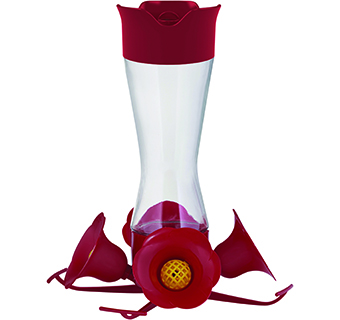 PERKY-PET PINCH-WAIST GLASS HUMMINGBIRD FEEDER 8 OZ 1/PKG
