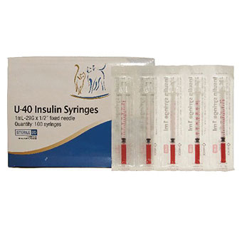 U40 INSULIN SYRINGE (INTERVET) 1 CC 29 GA X 1/2 IN 100/PKG