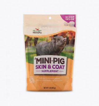 MINI-PIG SKIN AND COAT SUPPLEMENT 10% PROTEIN 48% FAT 1 LB