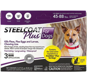 FIRST COMPANION® STEELCOAT® PLUS FOR DOGS 45 - 88 LB 3 DOSE