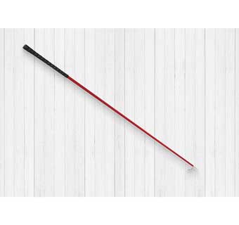 SM48R SHOW STICK WITH SHOWMAN TIP AND GOLF GRIP HANDLE 48 IN RED