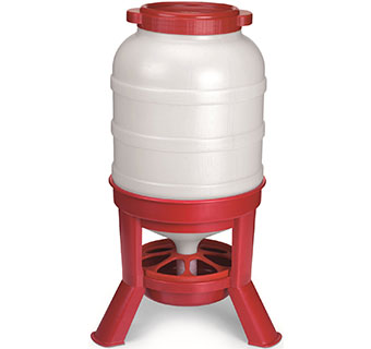 POULTRY FEEDER WITH PLASTIC DOME 60 LB