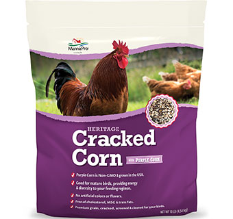 MANNA PRO CRACKED CORN WITH PURPLE CORN 10 LB