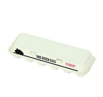 LITTLE GIANT® SOLID TOP EGG CARTON 11-3/4 IN L X 4 IN W X 3-3/4 IN H