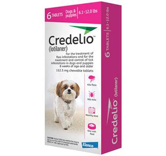 CREDELIO™ CHEWABLE TABLETS 10 X 6/PKG 6.1 - 12 LBS (RX)