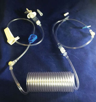 PUMP SMOOTH COILED IV SET INCLUDES ANTI-KINK 136 IN TUBING