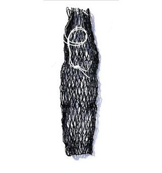 SLOW FEEDER HAY NET 2 IN X 2 IN 40 IN L X 34 IN W BLACK