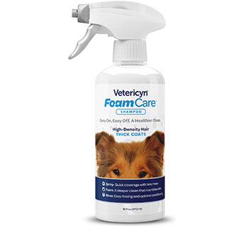 VETERICYN® FOAMCARE PET SHAMPOO AND CONDITIONER THICK COAT 16 OZ