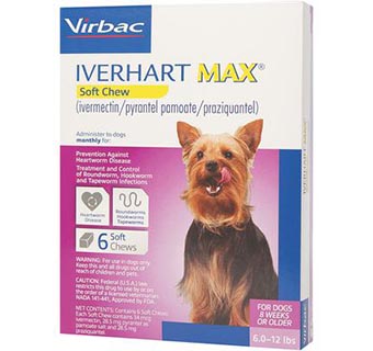IVERHART MAX® SOFT CHEWS 6-12 LB PURPLE 6 DOSES 10 BOX/CARTON (RX)
