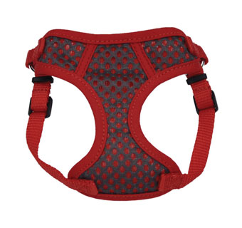 COMFORT SOFT® 06984 ADJ SPORT WRAP DOG HARNESS L 1 IN GRAY WITH RED