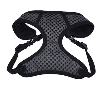 COMFORT SOFT® 06385 ADJ SPORT WRAP HARNESS NYLON 2XS 3/8 IN GRAY WITH BLACK