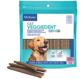 C.E.T.® VEGGIEDENT® FR3SH® TARTAR CONTROL CHEWS FOR DOGS GREATER THAN 60 LB