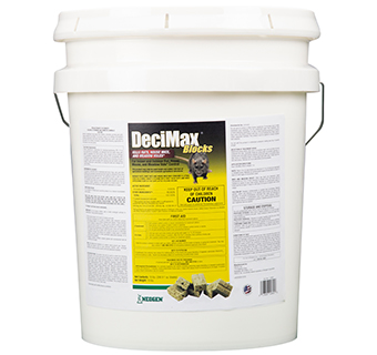 DECIMAX BLOCKS RODENTICIDE BAIT 18 LB PAIL