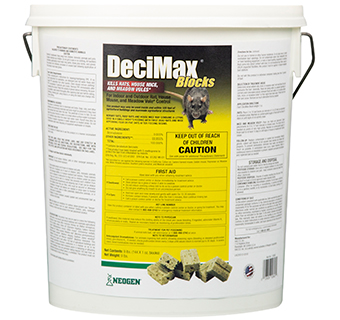 DECIMAX BLOCKS RODENTICIDE BATE 9 LB PAIL