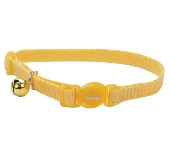 SAFE CAT® 07001 ADJUSTABLE COLLAR WITH BRK BKL NYLON 3/8 IN BANANA BOAT