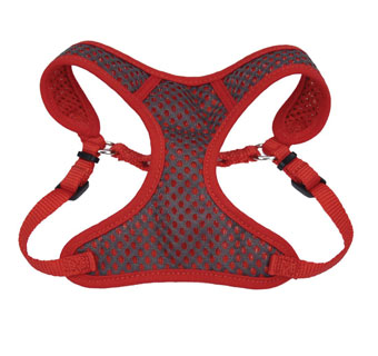 COMFORT SOFT® 06385 ADJ SPORT WRAP HARNESS NYLON 2XS 3/8 IN GRAY WITH RED