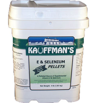 KAUFFMAN'S® SELENIUM SUPPLEMENT 20000 IU/LB VITAMIN E 12 LB PELLET