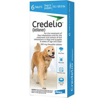CREDELIO™ CHEWABLE TABLETS 50.1 - 100 LBS 16 X 1/PKG (RX)