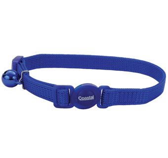 SAFE CAT® 07001 ADJUSTABLE COLLAR WITH BRK BKL NYLON 3/8 IN BLUE
