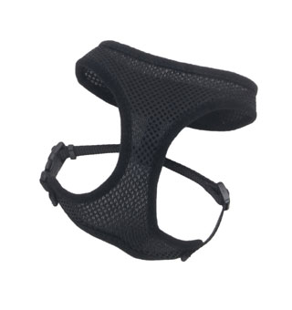 COMFORT SOFT® 06313 ADJUSTABLE DOG HARNESS NYLON WRAP 2XS 3/8 IN BLACK
