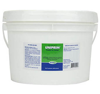 UNIPRIM® (TRIMETHOPRIM AND SULFADIAZINE) POWDER FOR HORSES UNFLAVORED 2000G
