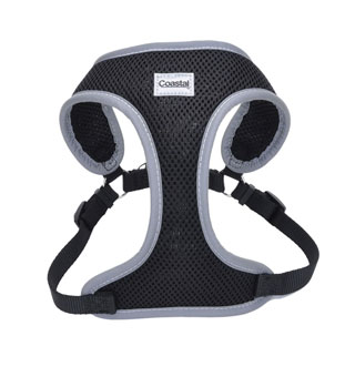 COMFORT SOFT® 06487 ADJ REFLECTIVE WRAP DOG HARNESS S 5/8 IN BLACK