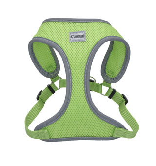 COMFORT SOFT® 06487 ADJ REFLECTIVE WRAP DOG HARNESS S 5/8 IN LIME GREEN