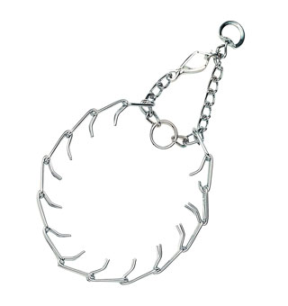 TITAN® 00155 PRONG TRAINING COLLAR WITH SNAP CHROME 20 IN X 3.3 MM