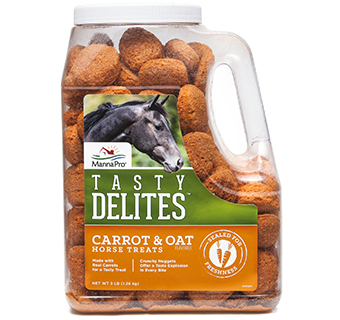 MANNA PRO® TASTY DELITES™ JUGGED CARROT FLAVOR TREATS 3 LB 1/PKG