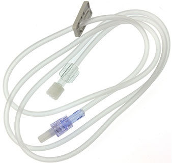 PIVETAL® IV EXTENSION SETS 30 IN ROTATING MALE LUER NO INJ SITE W/ CLAMP 1/PKG