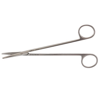 PIVETAL® METZENBAUM SCISSORS CURVED BLUNT/BLUNT 7 IN 1/PKG