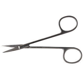 PIVETAL® IRIS SCISSORS CURVED SHARP/SHARP 4-1/2 IN 1/PKG