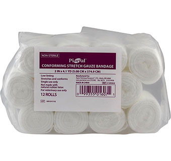 PIVETAL® CONFORMING STRETCH GAUZE BANDAGE 2 IN X 4.1 YD 1-PLY 12/PKG