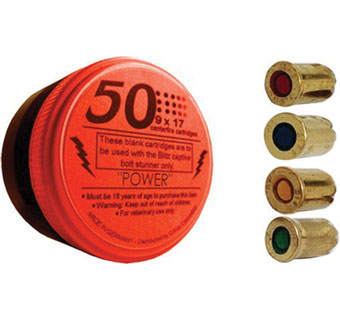 BLITZ® STUNNER CARTRIDGE RED TIN CAN 50/CN